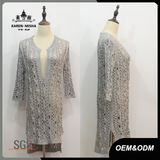 Women Plunging V-Neck Knitted Sweater