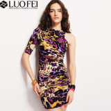 Women Eyelet Tight Fit Leopard New Dress