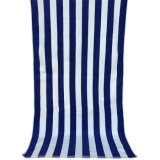 100% Cotton Blue Strip Yarn Dyed Jacquard Beach Bath Towel