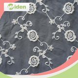 Hand Made Indian French Lace with Beaded Korean Lace Fabric