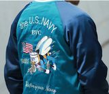 Custom Fashion Embroidered Reversible Souvenir Satin Bomber Jackets Wholesale