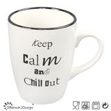 White Color with Black Words 11oz Coffee Mug