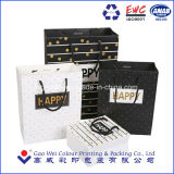 China Factory Supplier Logo Printing Gift Paper Bag with Handles