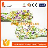 Ddsafety 2017 13 Gauge Flower Design Seamless PVC Dots Gloves