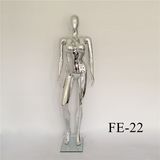 Wholesale Chrome Sliver Plus Size Fat Sexy Female PP Model Mannequin