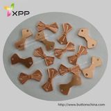 Rose Gold Badge Bow Shape for Garment