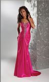 Beaded Satin Sweetheart Evening Dresses (ED13005)