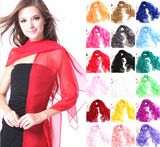 Stock Selling Long Chiffon Scarf 32 Colors