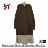 Custom Made Simple Casual Pullover Hoodie/Sweater Dress for Woman