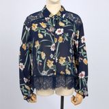 Newest Women Flowers Print Blouses Casual Floral Ladies Tops