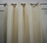 Fabric Dyed Polyester Yellow Curtain Fabric 300cm