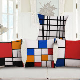 Square Cotton Linen Digital Printed Throw Pillow Case Without Stuffing (35C0105)
