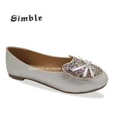 Girls Bling PU Upper Casual Dance Shoes with Flat Heel