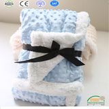 Light Blue Color Thick Pet Blanket for Winter