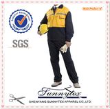 Orange 100% Cotton Coverall with Reflective Tape