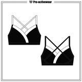 Latest Design Women Fitness Sports Bra Dri Fit