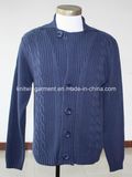 Men Knitted Sweater Clothes in Round Neck Long Sleeve (10-0486)