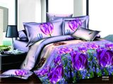 100% Polyester Cheap Price Fashion 3D Bedding Set