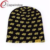 100% Acrylic Beanie Hat with jacquard 46