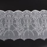 White Garment Fabric Nylon Mesh Swiss Voile Lace Fabric