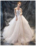 Sheer Lace Bridal Ball Gown Dubai Blossom Wedding Dress GB2016