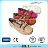 Assorted Colour Silp on Loafer China Women Leather Shoes