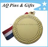 3D Gold Medal with Sandblasting