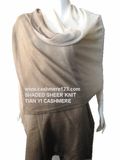 Cashmere Deep Dye Sheer Shawl