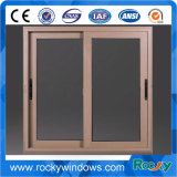 Tempered Glass Aluminum Sliding Window with Mosquito Net Exterior