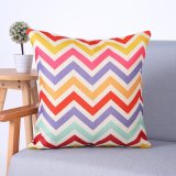 Digital Print Decorative Cushion/Pillow with Geometric Pattern (MX-66E)