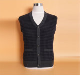 Yak Wool/Cashmere Deep V Neck Cardigan Long Sleeve Sweater/Clothing/Garment/Knitwear