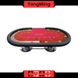 2017 New Custom Design Oval Disk Feet 2 Generation Upgrade Texas Poker Table 10 Seat Poker Table with Dealer Position Ym-Tb017