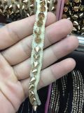 Rivet Metal Chain Lace Trim Sewing Apparel Decoration Cotton Fabric