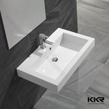 White Artificial Stone Bathroom Wall Hung Basins (170629)