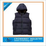 Boys Varsity Sleeveless Winter Jacket with Puff Padding