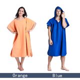 Microfiber Bathrobe Poncho Hooded Beach Towel