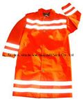 Upa014 Polyester Oxford PVC/PU Non-Breathable/PU Breathable Coat Reflective Clothe Workwear Raincoat