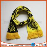 Soccer Football Acrylic Knitted Jacquard Scarf