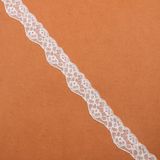 3.5cm Elegant Embroidered Lace African Fabric Lace Trim Embroidered Tulle Elastic Lace