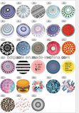 Reactive Printing Microfiber Round Print Beach Towel with Tassels