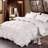 White Duck Down Filling Cotton Fabric Bedding Quilt