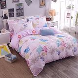 OEM Manufacture Printed 80GSM Microfiber Custom Bedding Set