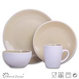 Ceramic Two-Tone Stoneware Dinner Set