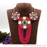 Bohemian Colours Bead Necklaces Ribbon Fashion Ethnic Collar Garment Accessories