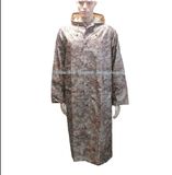 Waterproof Long Raincoat in Desert Digital Camouflage