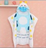 Kids Bath/Beach Towel with Hood Microfiber Soft Towel for Baby Green