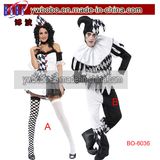 Harlequin Jester Clown Costume Halloween Carnival Birthday Party (BO-6036)