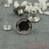 17mm Custom Logo Metal Button Denim Shank Button for Jeans