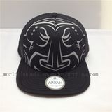 Fashion Custom Flat Brim Foam Mesh Snapback Hat with Print Pattern