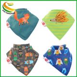 New Design Printed Cotton Baby Bandana Bib